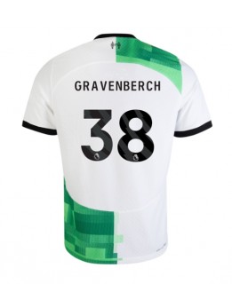 Moški Nogometna dresi replika Liverpool Ryan Gravenberch #38 Gostujoči 2023-24 Kratek rokav
